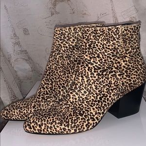 Dolce Vita Coltyn Calf Hair Booties Leopard 8